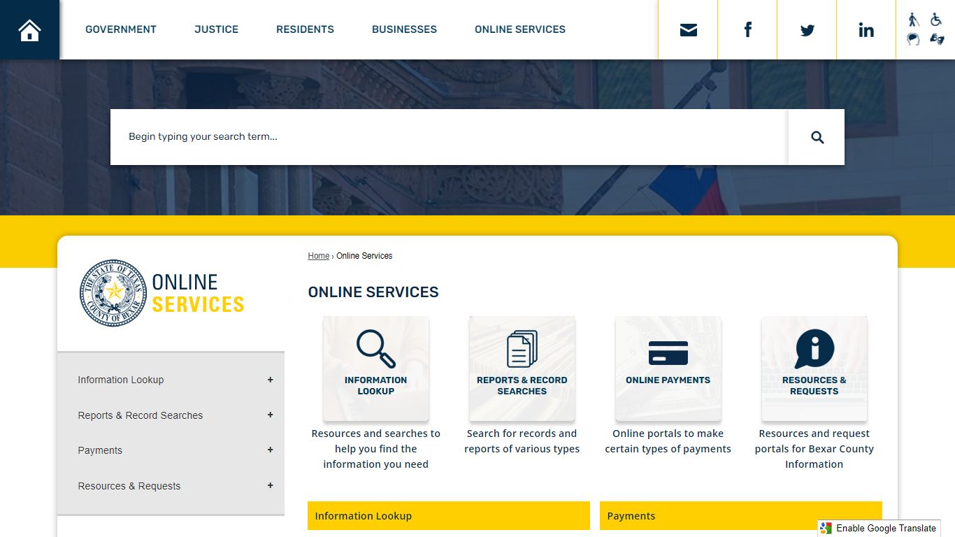 Online Services | Bexar County, TX - Official Website